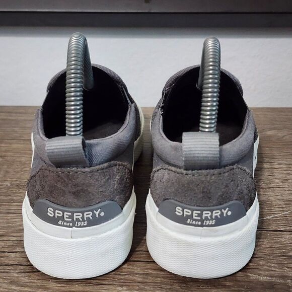 Sperry Pier Wave Hi Slip-On Women's Shoes Size 6.5 Gray Animal Print - Picture 4 of 8